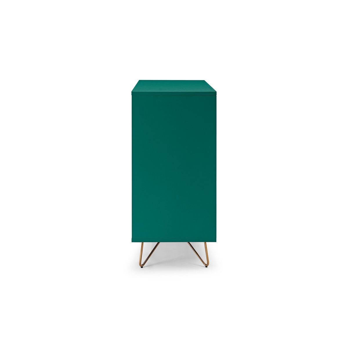 Kommode grün mit 4 Schubladen, 40 × 90 × 90 cm | VIA X SELECTION
