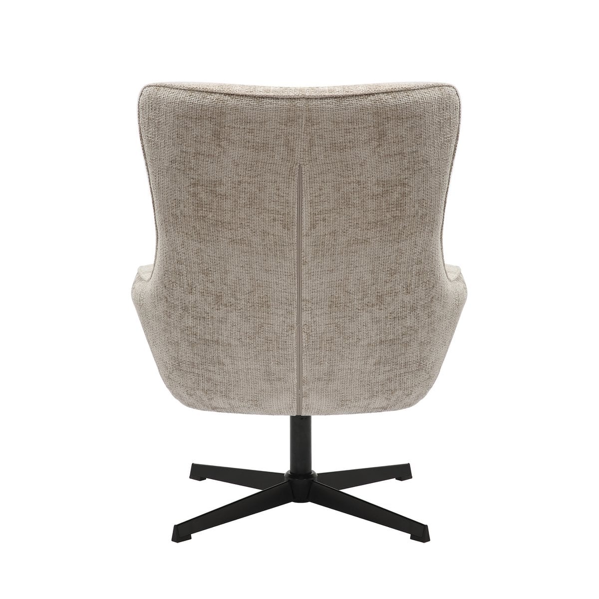 Drehsessel aus Chenille hellgrau | VIA X SELECTION