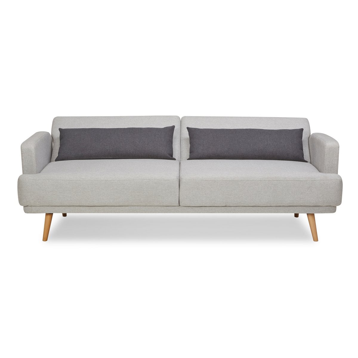 3-Sitzer-Sofa aus grauem Webstoff mit Liegefunktion | VIA X SELECTION