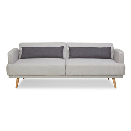 3-Sitzer-Sofa aus grauem Webstoff mit Liegefunktion | VIA X SELECTION