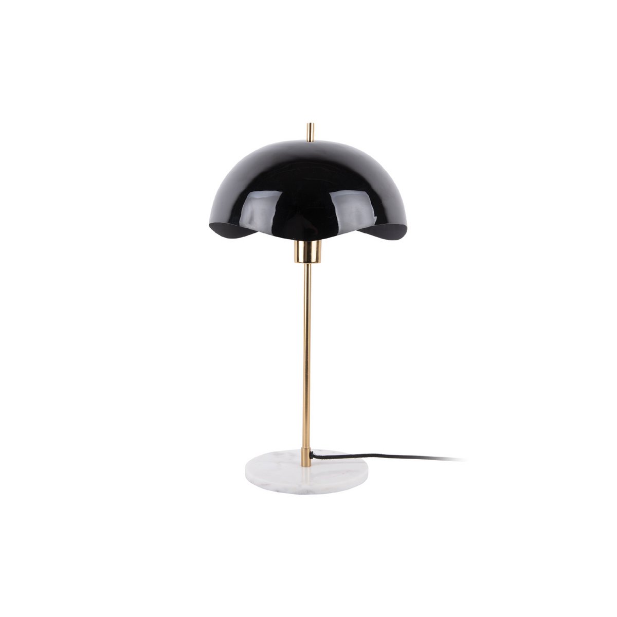 Leitmotiv Waved Dome Tischleuchte in Schwarz | VIA X SELECTION