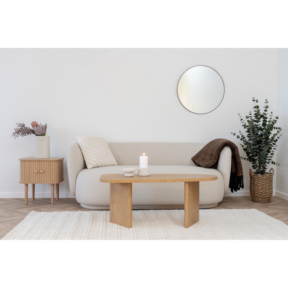 Beistelltisch in Naturholzoptik 45 × 40 × 50,5 cm | VIA X SELECTION