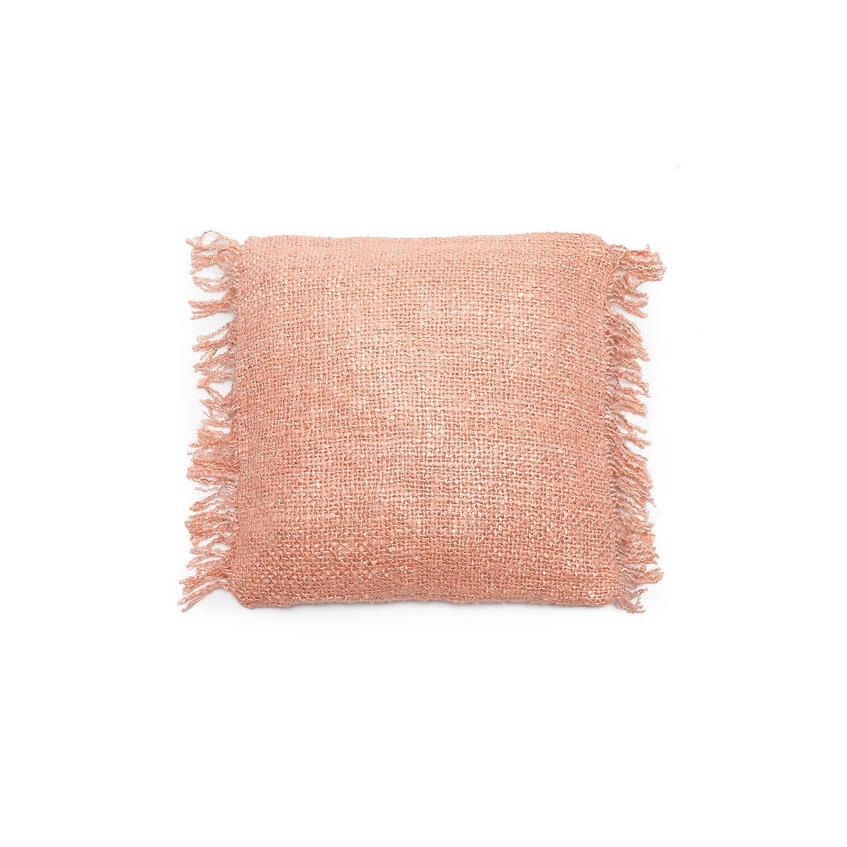Kissenbezug aus Baumwolle in Lachsrosa, 40 × 40 cm | VIA X SELECTION