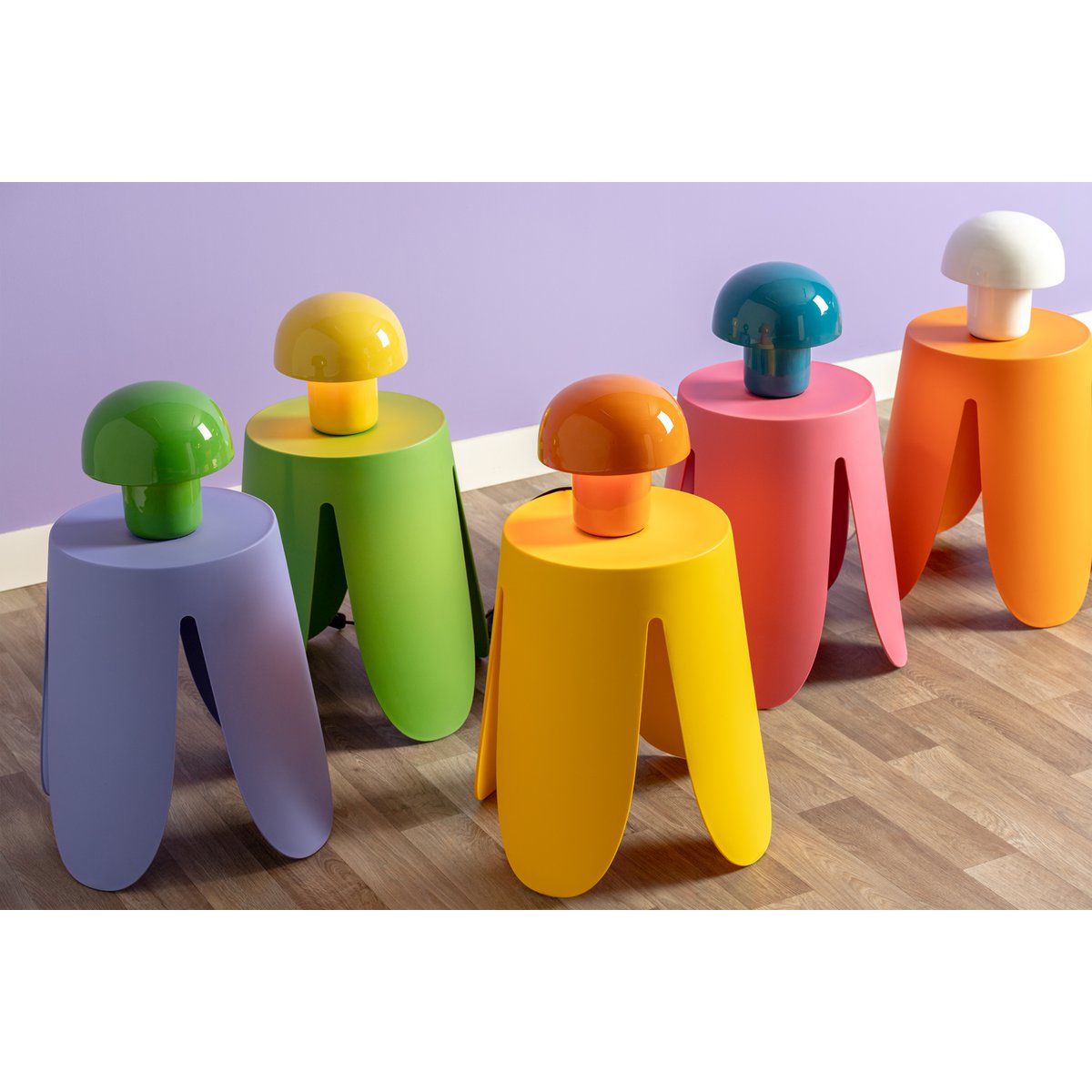 Leitmotiv Fat Mushroom Mini Tischleuchte in Weiß | VIA X SELECTION