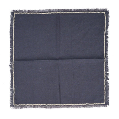 Leinenserviette in Schwarz und Natur, 45 × 45 cm | VIA X SELECTION