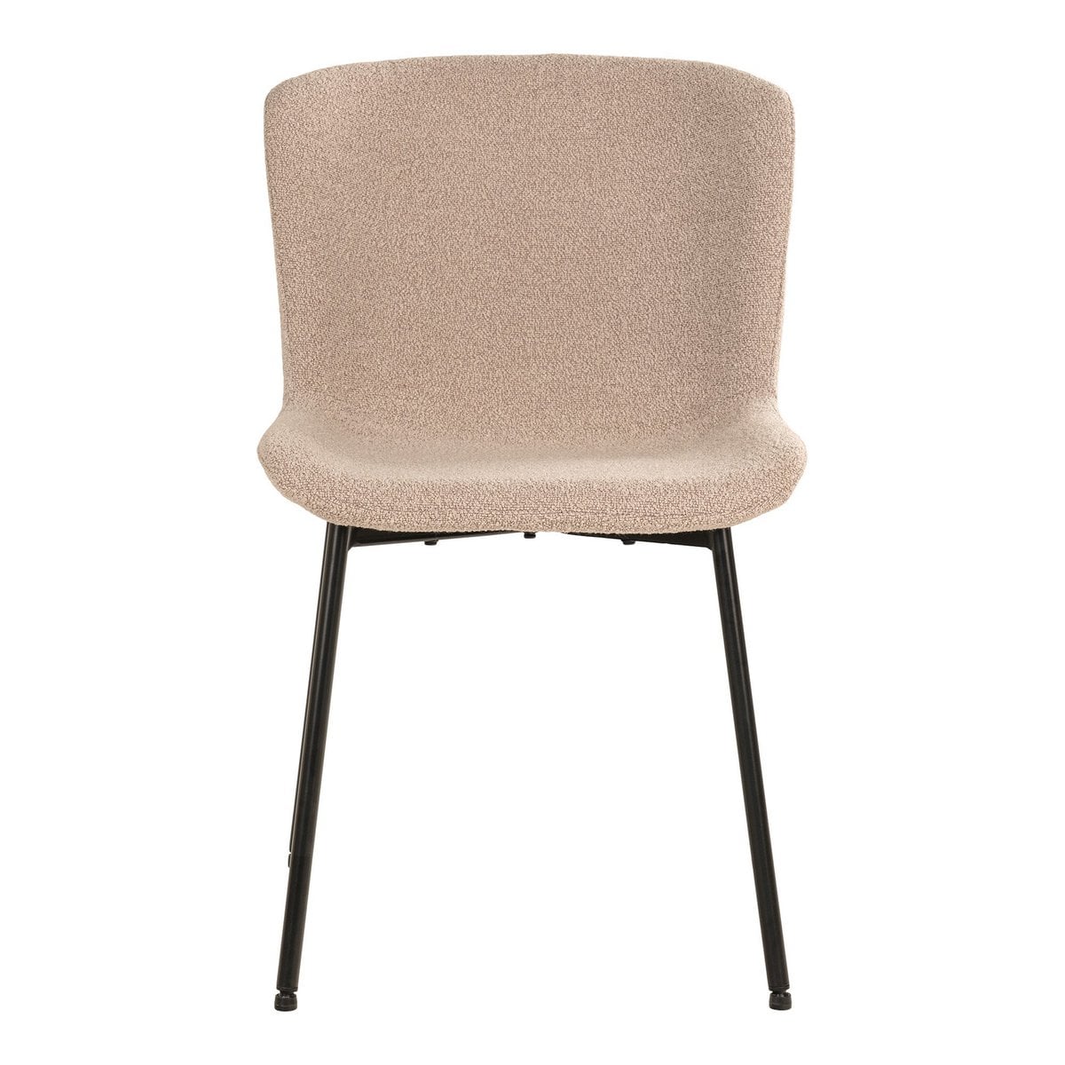 Esszimmerstuhl aus Bouclé beige im 2er-Set | VIA X SELECTION