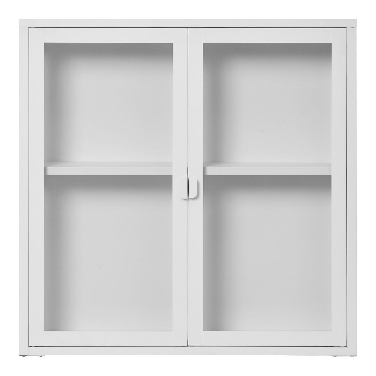 Hängender Vitrinenschrank weiß, 80 × 18 × 80 cm | VIA X SELECTION