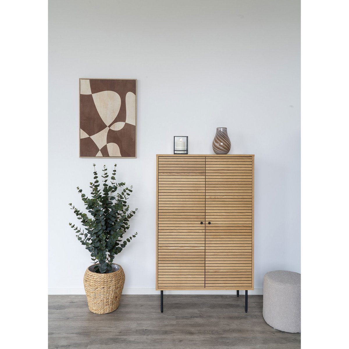 Abstrakter Leinwand-Print beige-braun, 50 × 70 cm | VIA X SELECTION