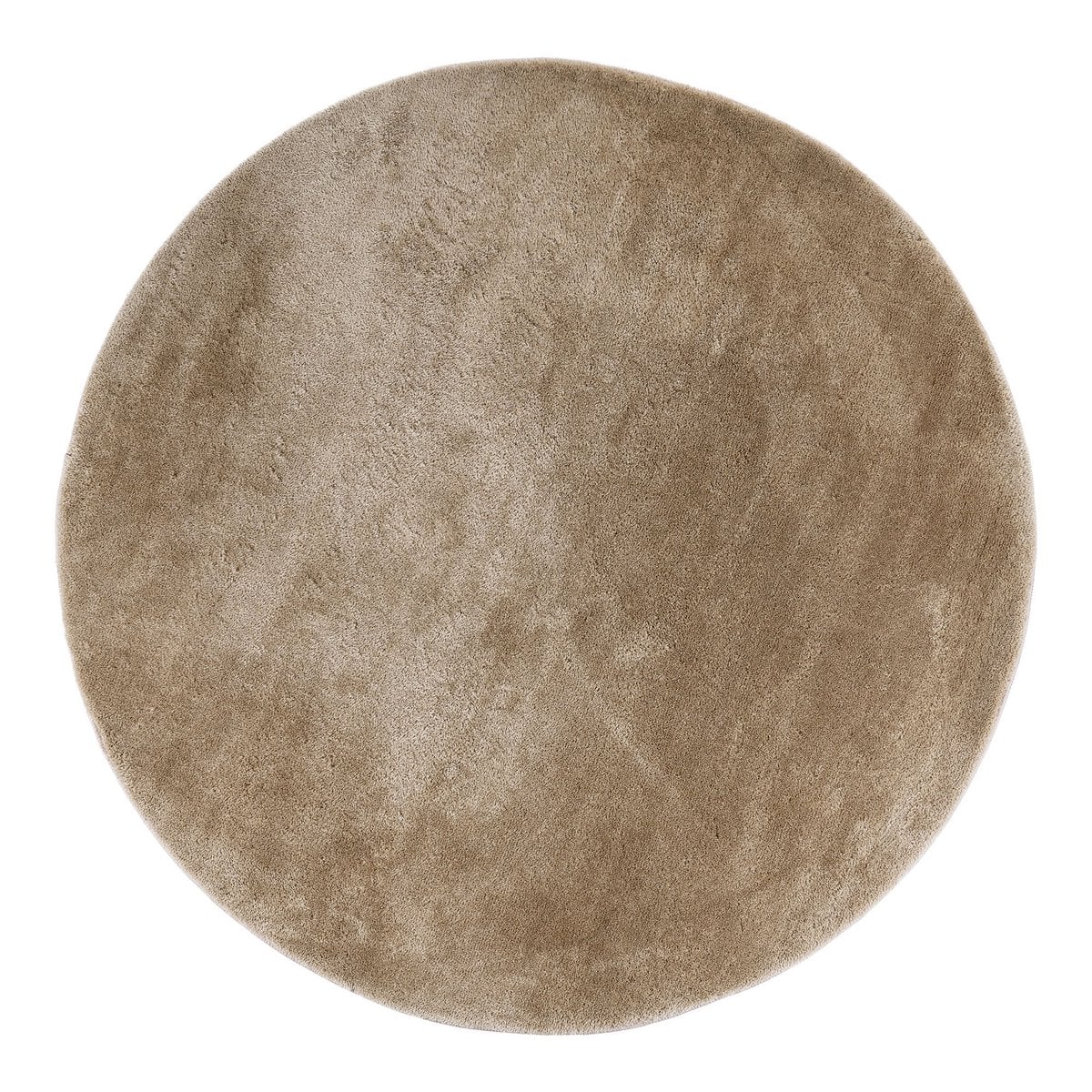 Runder Teppich aus Polyester sand, Ø 160 cm | VIA X SELECTION