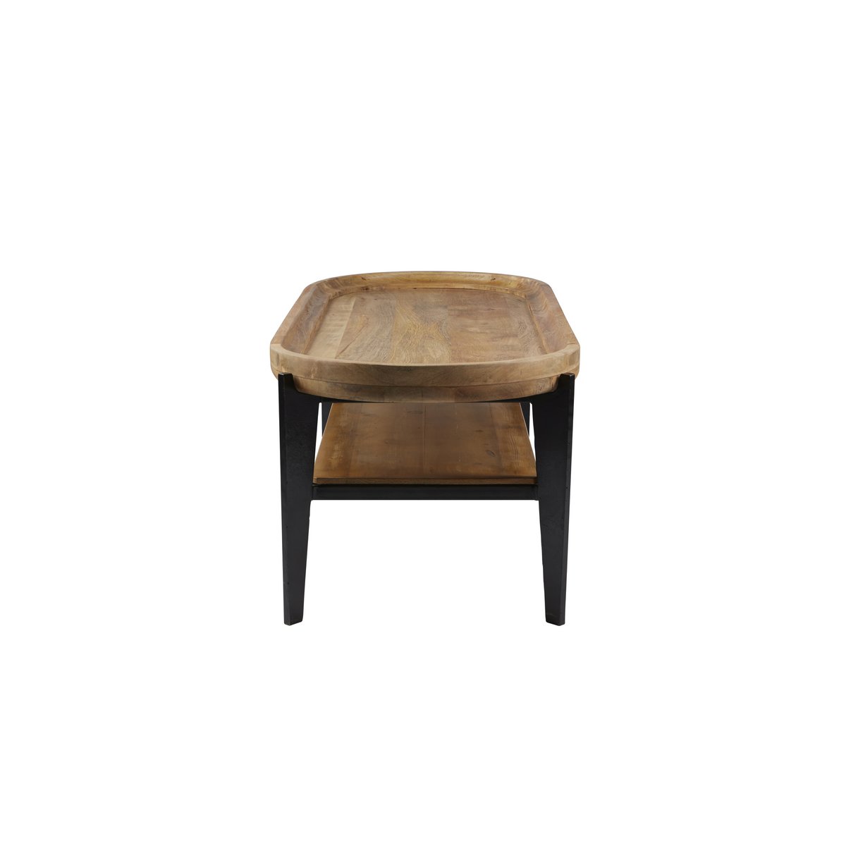 TOM TAILOR Home Couchtisch aus Mangoholz mit Tablett und Ablage, 50 × 120 × 40 cm | VIA X SELECTION