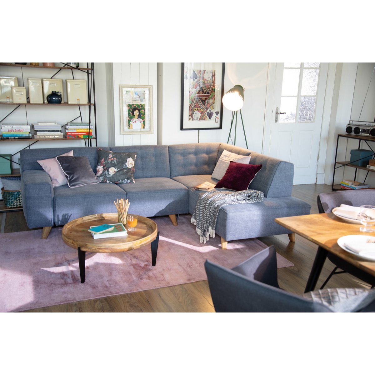 TOM TAILOR Home runder Couchtisch aus Mangoholz mit Tablettfunktion, Ø, 75 × 34 cm | VIA X SELECTION