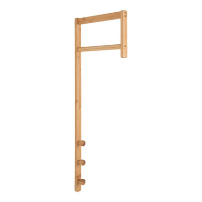 Wandgarderobe aus Bambus natur, 30 × 3 × 82 cm | VIA X SELECTION