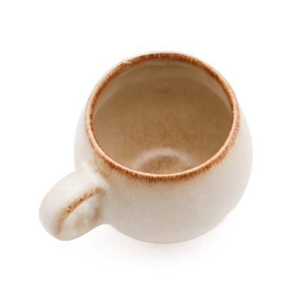 Espressotasse aus beigem Steinzeug 6 cm | VIA X SELECTION