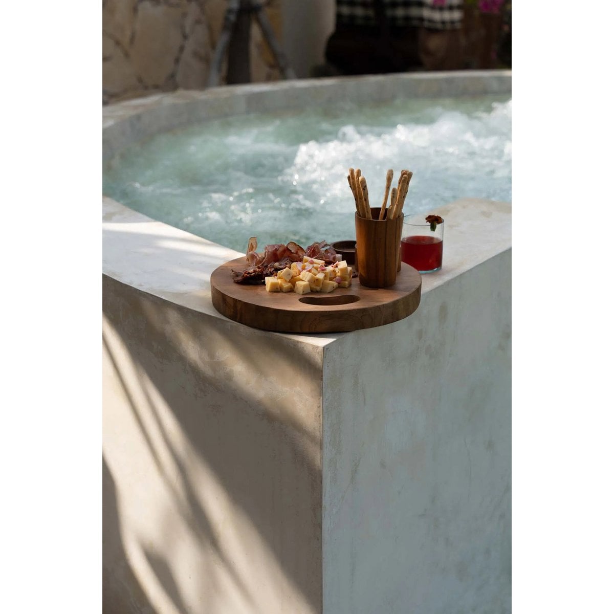 Hoher Becher aus Teakholz 16 cm | VIA X SELECTION