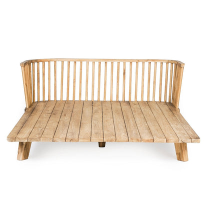 Doppel-Daybed aus recyceltem Teakholz mit Outdoor-Kissen | VIA X SELECTION