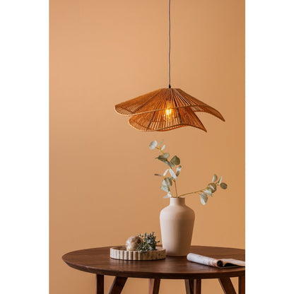 Leitmotiv Sombra Double Pendelleuchte aus Jute in Beige | VIA X SELECTION