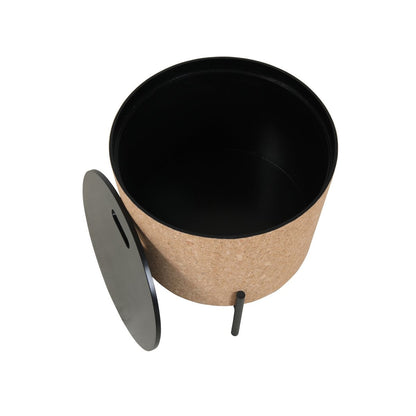 2er-Couchtisch-Set aus Kork und Metall 63 × 63 × 48,5 cm | VIA X SELECTION