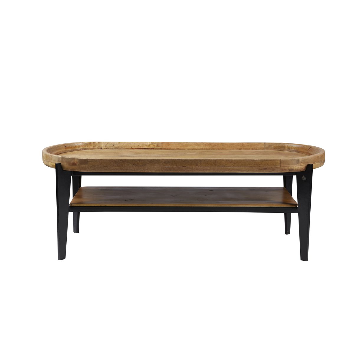 TOM TAILOR Home Couchtisch aus Mangoholz mit Tablett und Ablage, 50 × 120 × 40 cm | VIA X SELECTION