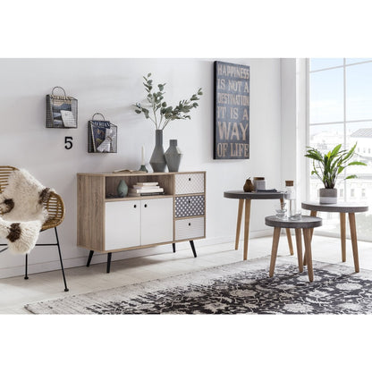 Esszimmerstuhl aus Rattan mit schwarzem Metallgestell im 2er-Set | VIA X SELECTION
