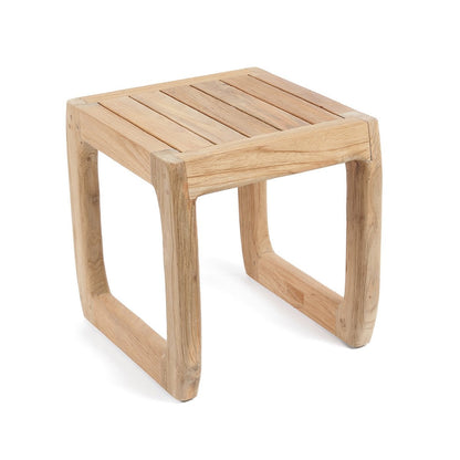 Outdoor-Hocker aus Holz mit runder Form | VIA X SELECTION