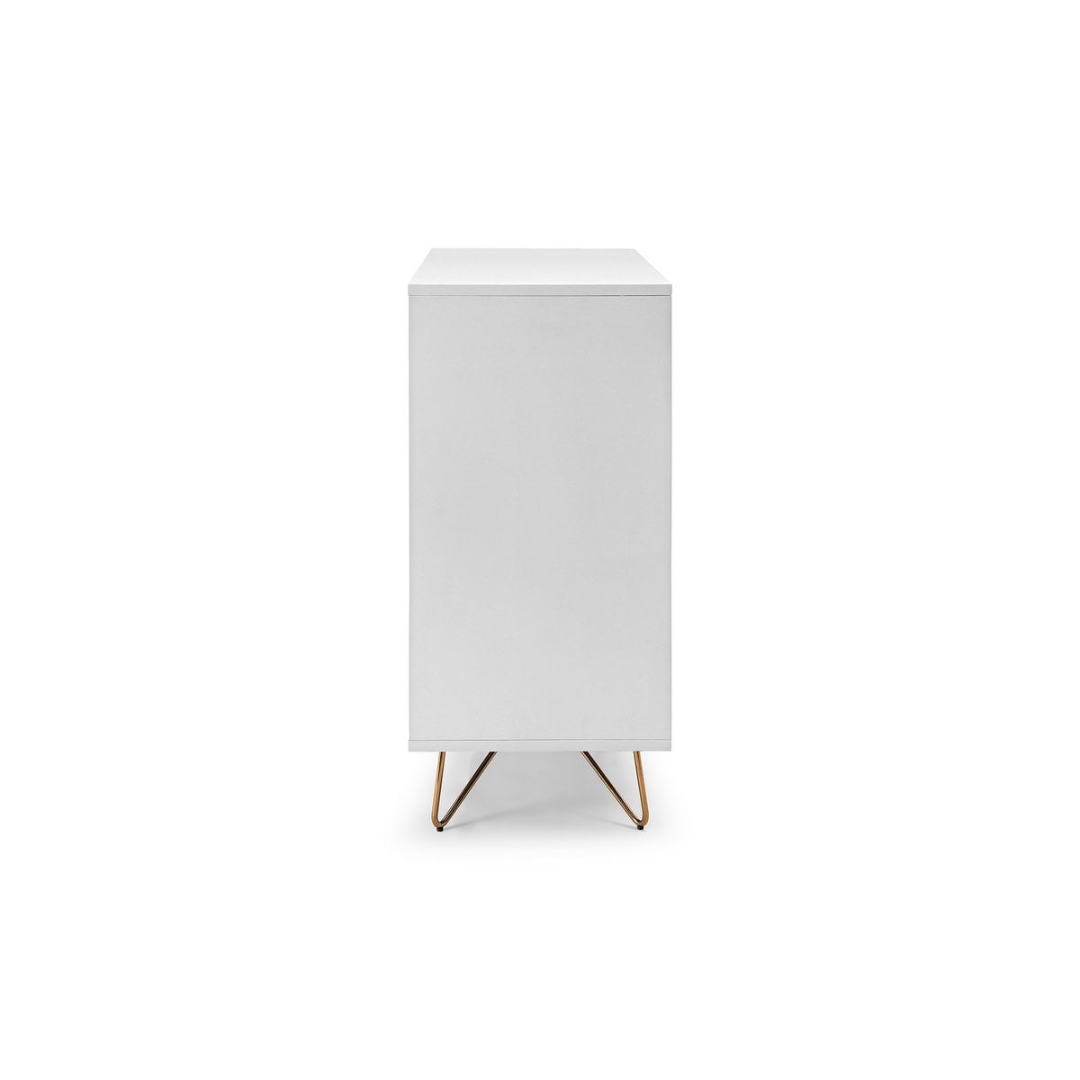 Kommode weiß mit 4 Schubladen, 40 × 90 × 90 cm | VIA X SELECTION