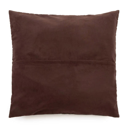 Kissenbezug aus Leder in Schokobraun, 60 × 60 cm | VIA X SELECTION
