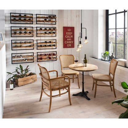 Esszimmerstuhl aus Teakholz mit Wiener Geflecht im Kaffeehaus-Stil | VIA X SELECTION
