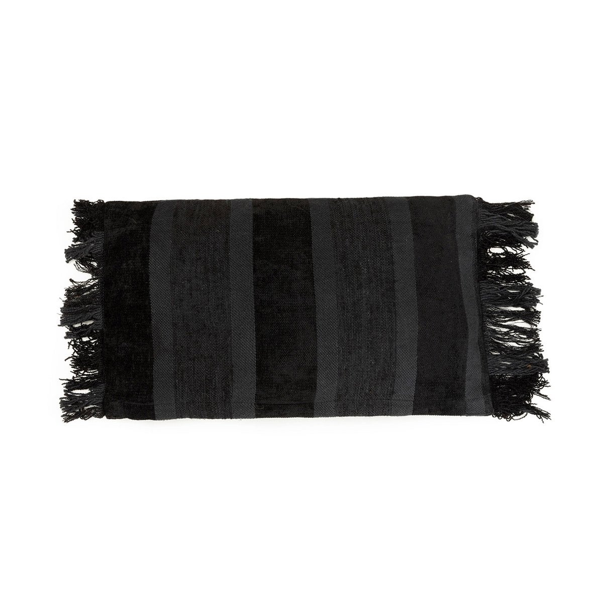 Kissenbezug aus Samt in Schwarz, 30 × 50 cm | VIA X SELECTION
