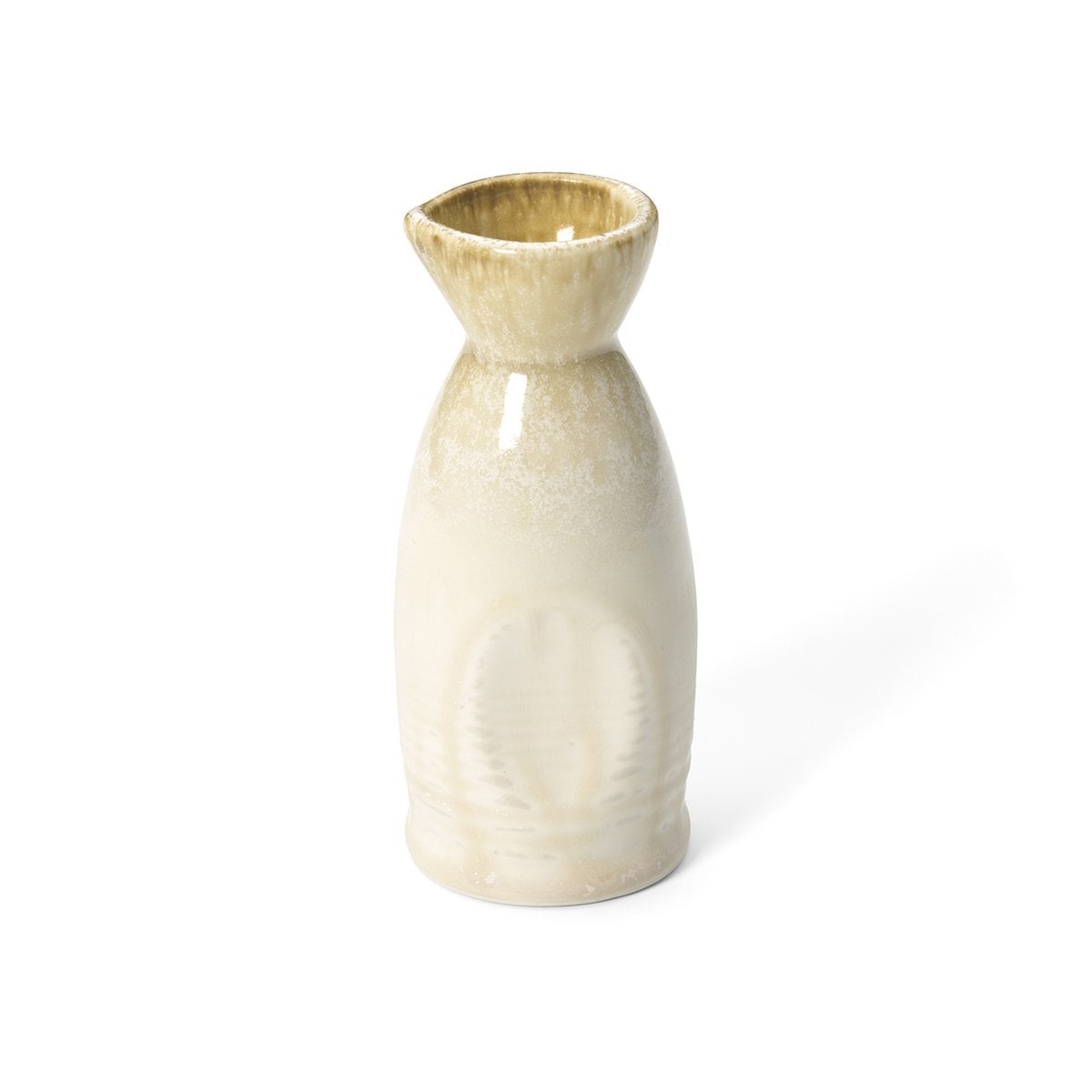 Sake-Ausgießer aus Keramik in Weiß/Honig 12,8 cm | VIA X SELECTION