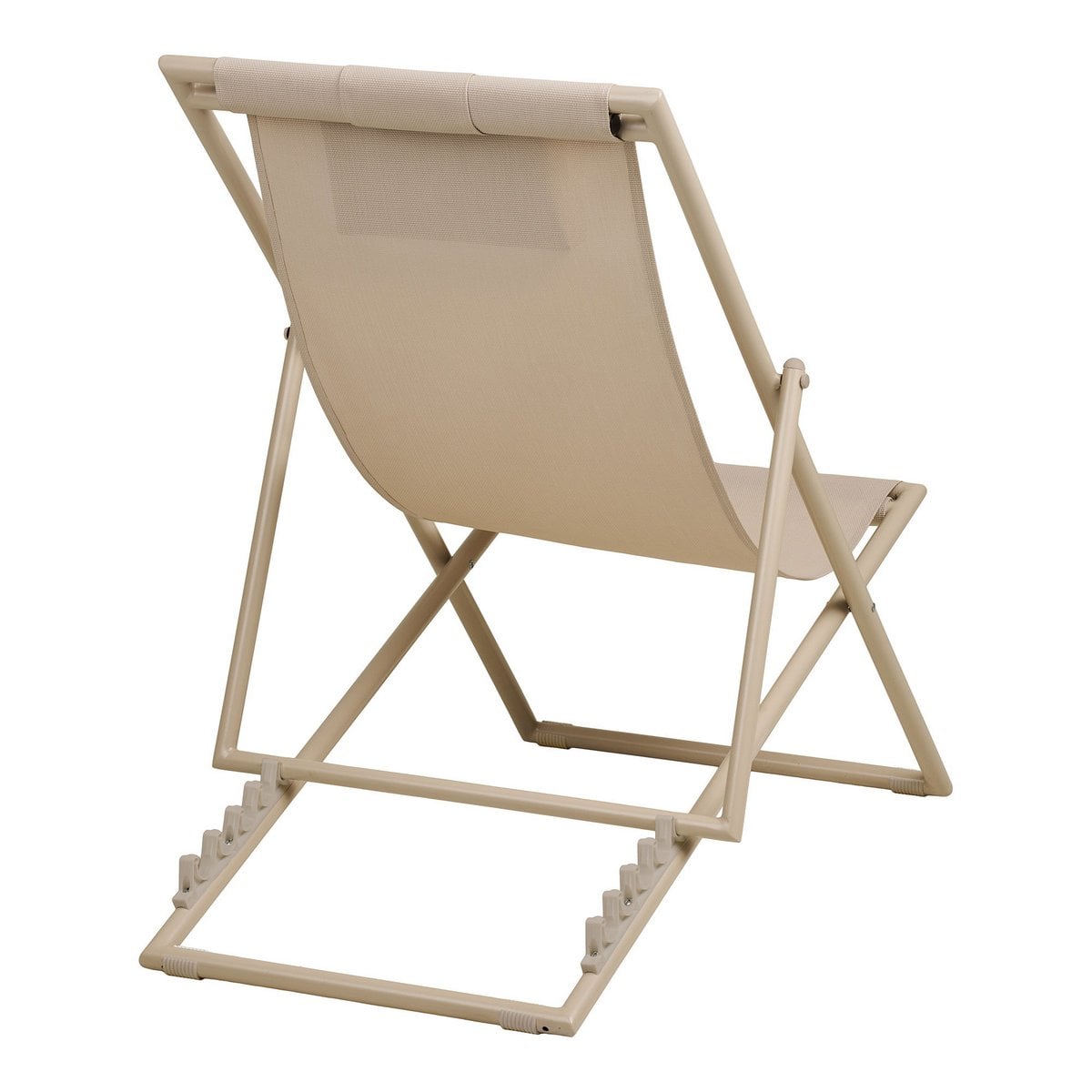 Outdoor-Stuhl in Taupe mit verstellbarer Rückenlehne | VIA X SELECTION