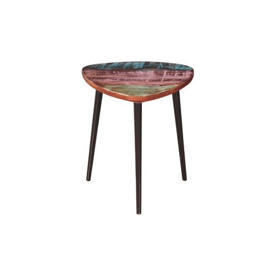 Couchtisch aus recyceltem Holz und Metall, 34 × 34 × 39 cm | VIA X SELECTION