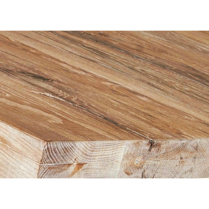 Esstisch Akazienholz Naturton Metallgestell, 160 × 85 cm | VIA X SELECTION