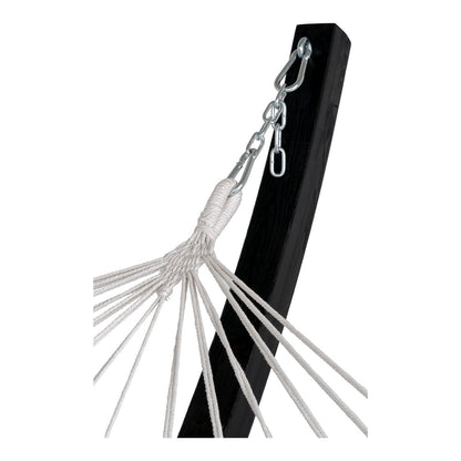Hängematte mit Gestell in Grau-Schwarz 320 cm | VIA X SELECTION