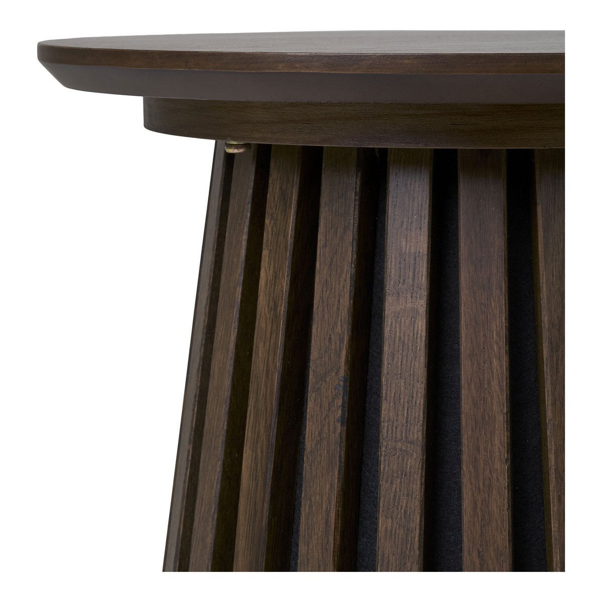 Runder Beistelltisch in Räuchereiche, 40 × 40 × 50 cm | VIA X SELECTION