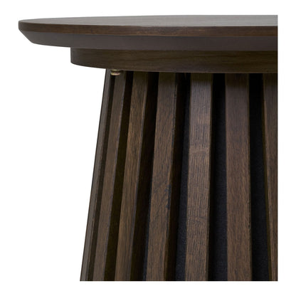 Runder Beistelltisch in Räuchereiche, 40 × 40 × 50 cm | VIA X SELECTION