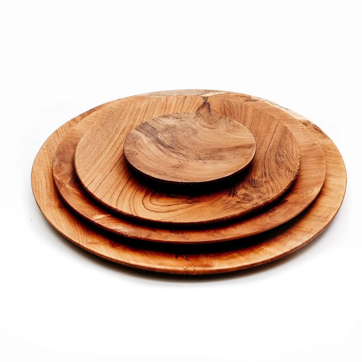 Runder Teller aus Teakholz, Ø 30 cm | VIA X SELECTION