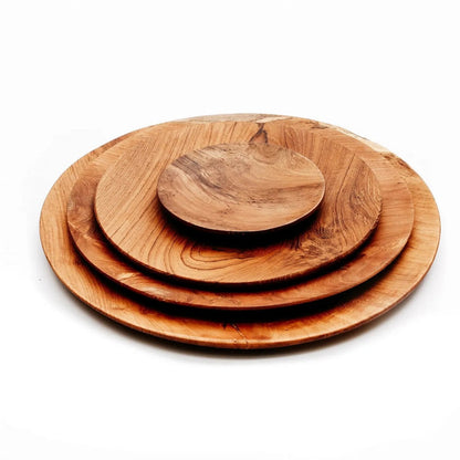Runder Teller aus Teakholz, Ø 30 cm | VIA X SELECTION