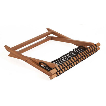 Kofferständer aus Teakholz klappbar, 80 × 55 × 50 cm | VIA X SELECTION