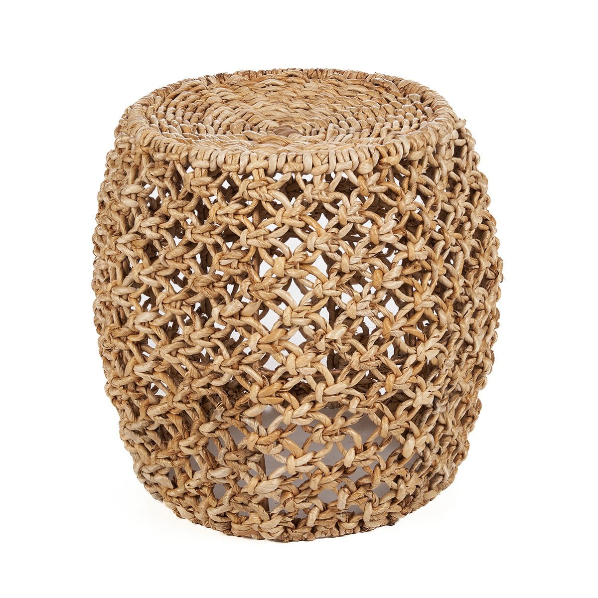 Geflochtener Hocker aus Bananenblatt in Natur | VIA X SELECTION