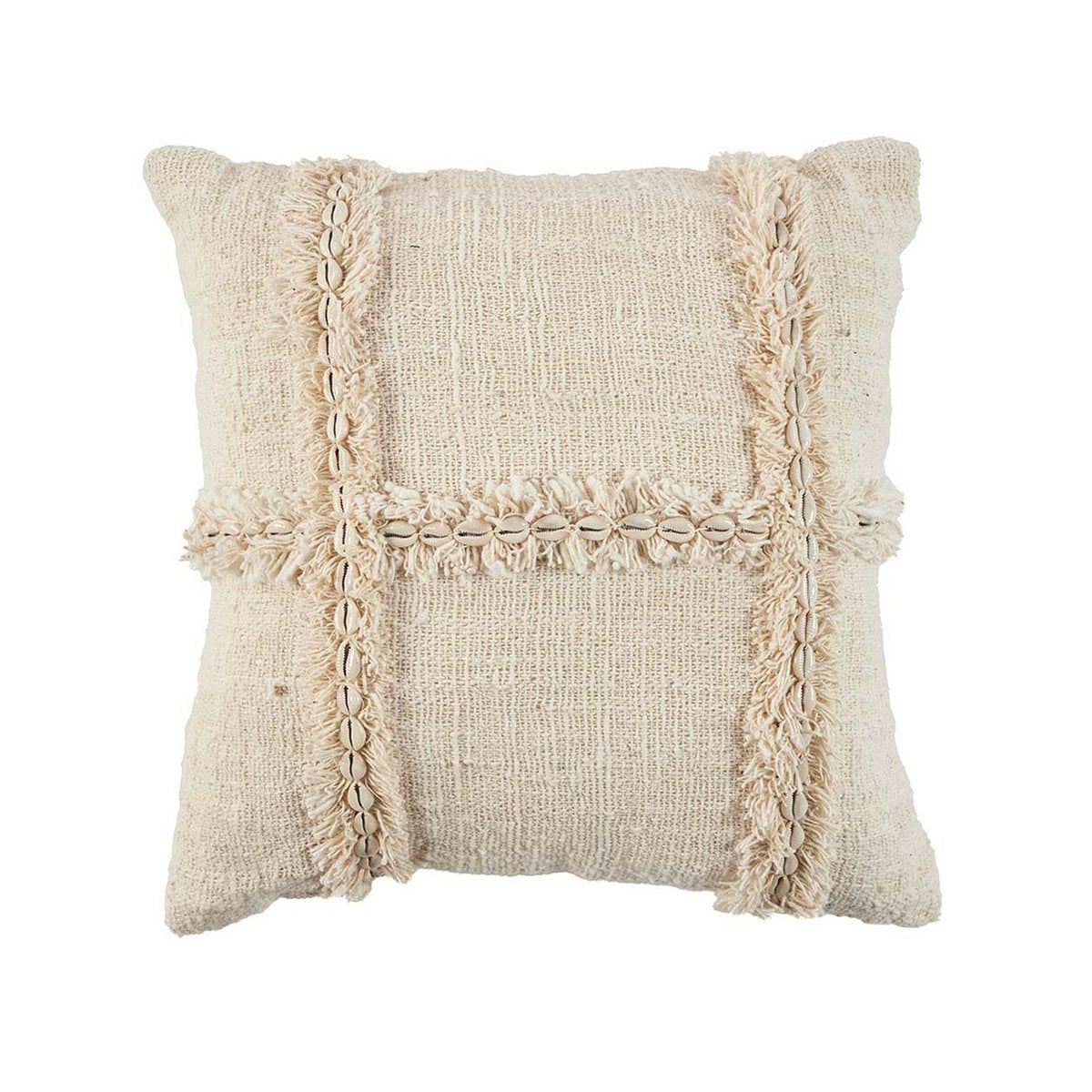 Kissenbezug aus Baumwolle in Naturton, 50 × 50 cm | VIA X SELECTION