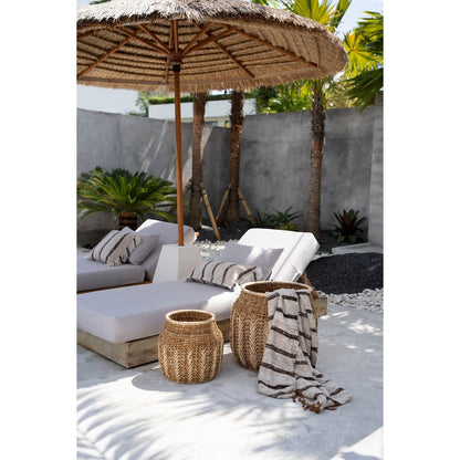Plaid aus Baumwolle in Weiß mit Waffelstruktur, 130 × 170 cm | VIA X SELECTION