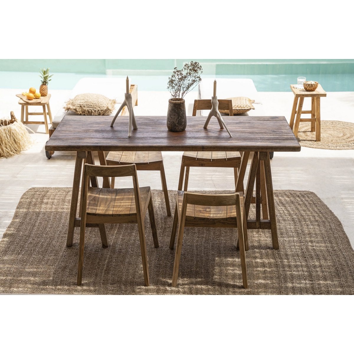 Rechteckiger Teppich aus Seegras natur, 200 × 300 cm | VIA X SELECTION