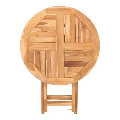 Runder Beistelltisch aus Teak, Ø, 70 × 75 cm | VIA X SELECTION