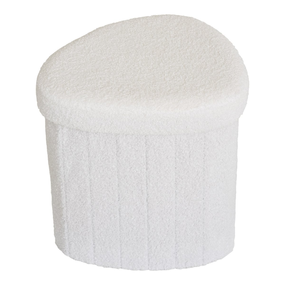 Kompakter Polsterpouf Weiß | VIA X SELECTION