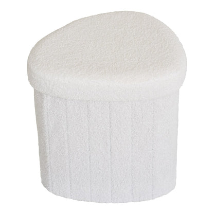Kompakter Polsterpouf Weiß | VIA X SELECTION