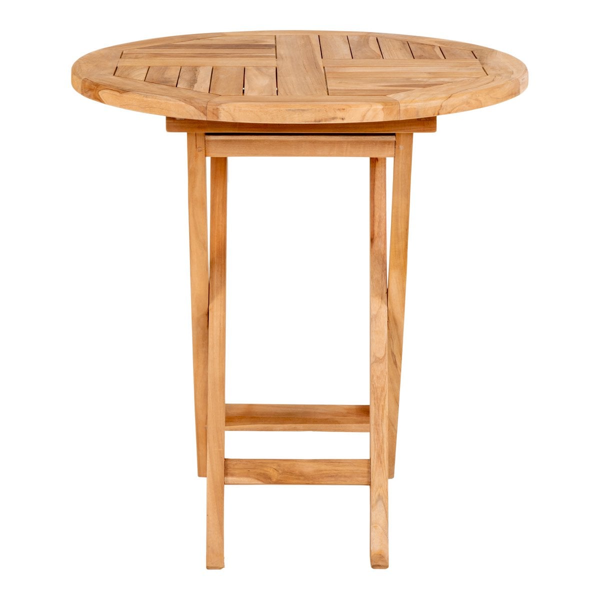 Runder Beistelltisch aus Teak, Ø, 70 × 75 cm | VIA X SELECTION