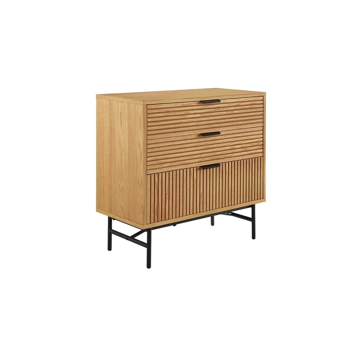 Kommode mit Eichenfront, 40 × 80 × 80 cm | VIA X SELECTION