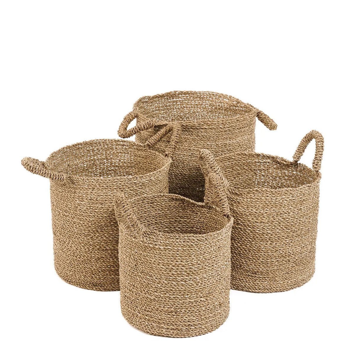 Korb aus Seegras natur, 37 × 37 × 47 cm | VIA X SELECTION