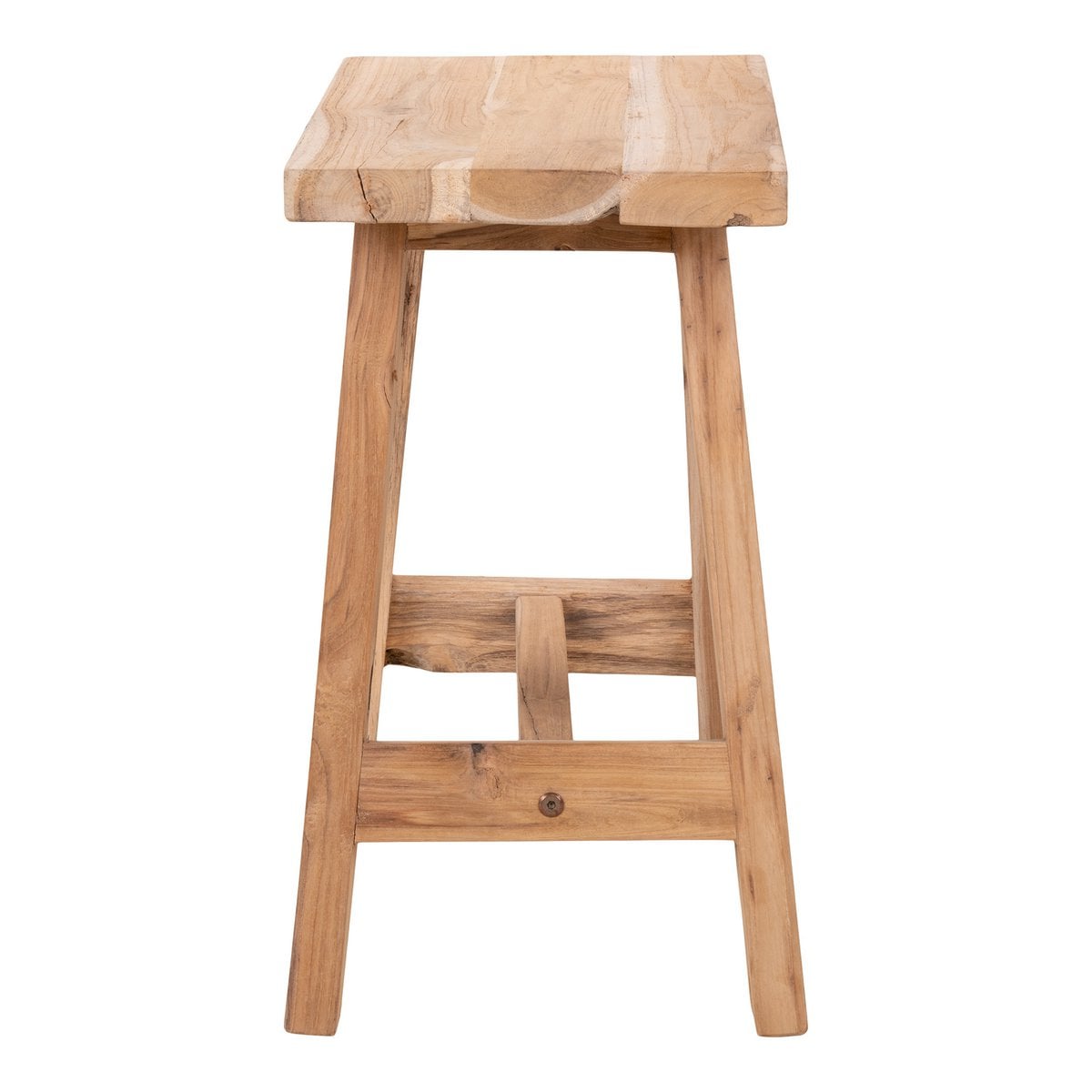 Sitzbank aus recyceltem Teakholz natur 50 cm | VIA X SELECTION