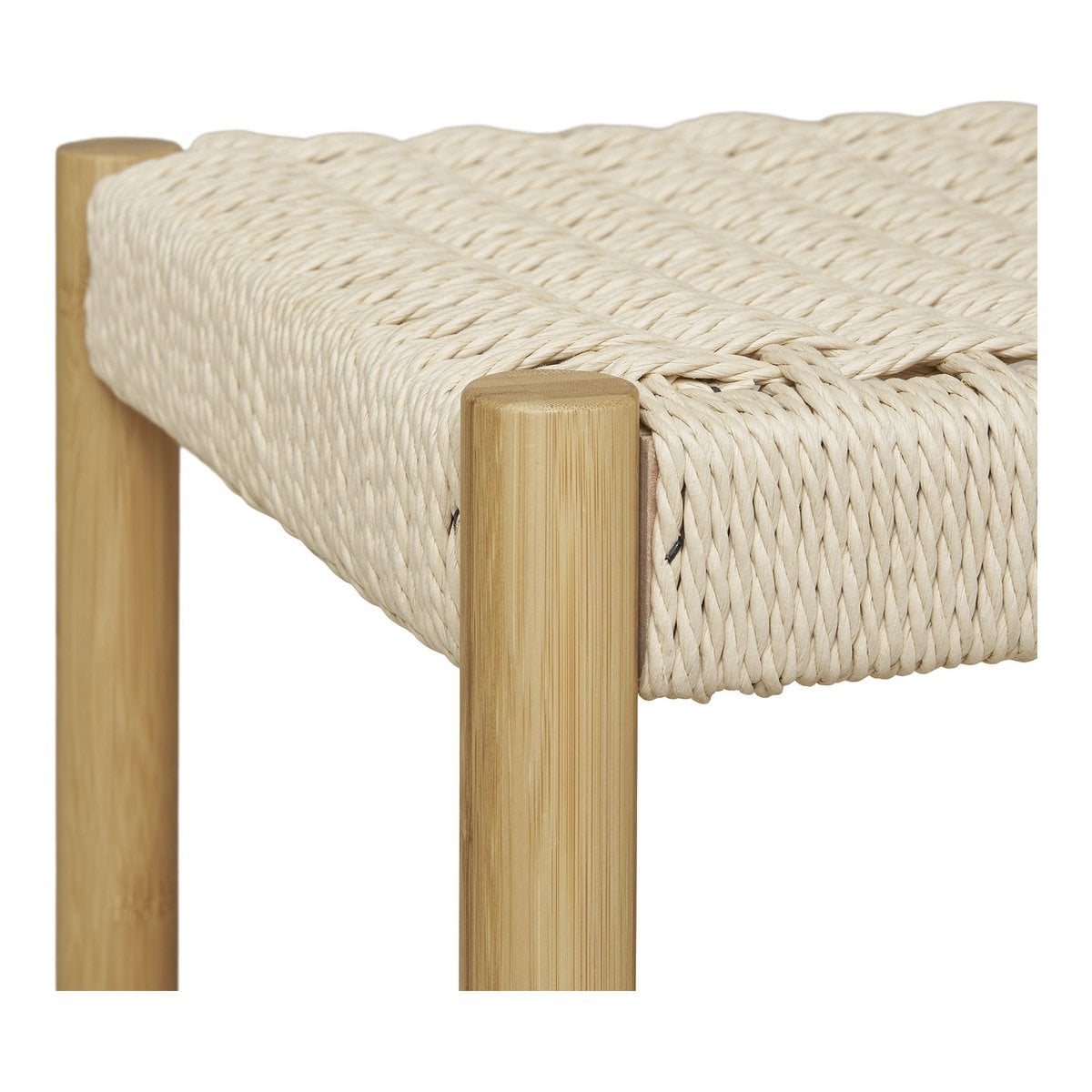 Kleiderständer aus Bambus und Papierkordel natur, 95 × 36 × 165 cm | VIA X SELECTION